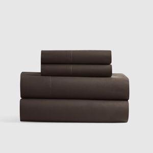 Classic Organic Percale Sheet Set - King - Espresso