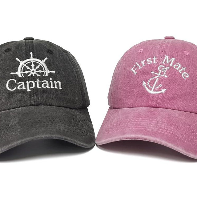 Enodtter Embroidered Captain & First Mate Hats