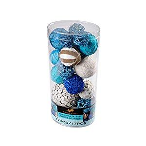 Lerman Decor WBF115 Decorative Bowl Filler Blue