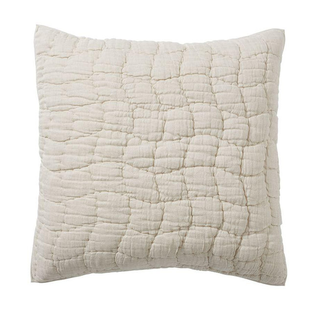 Cloud Quilted Sham, Flax, Euro