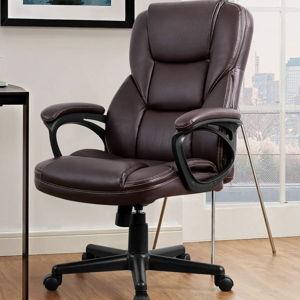 Lollie Executive Chair With Headrest - Brown