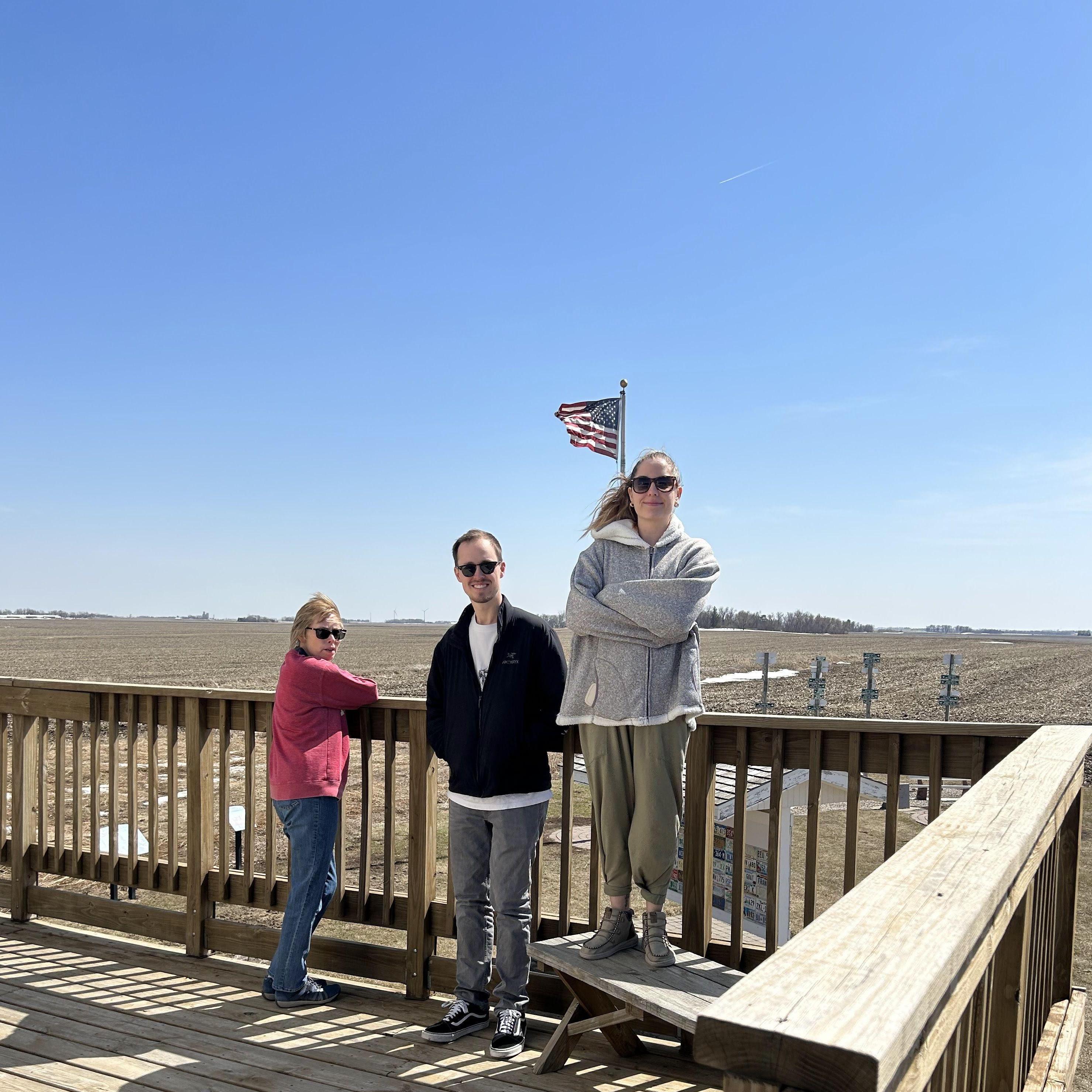 I took Chase to see the highest point in Iowa
