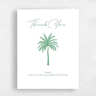 White Beach Wedding Thank You - Seaview Portrait
