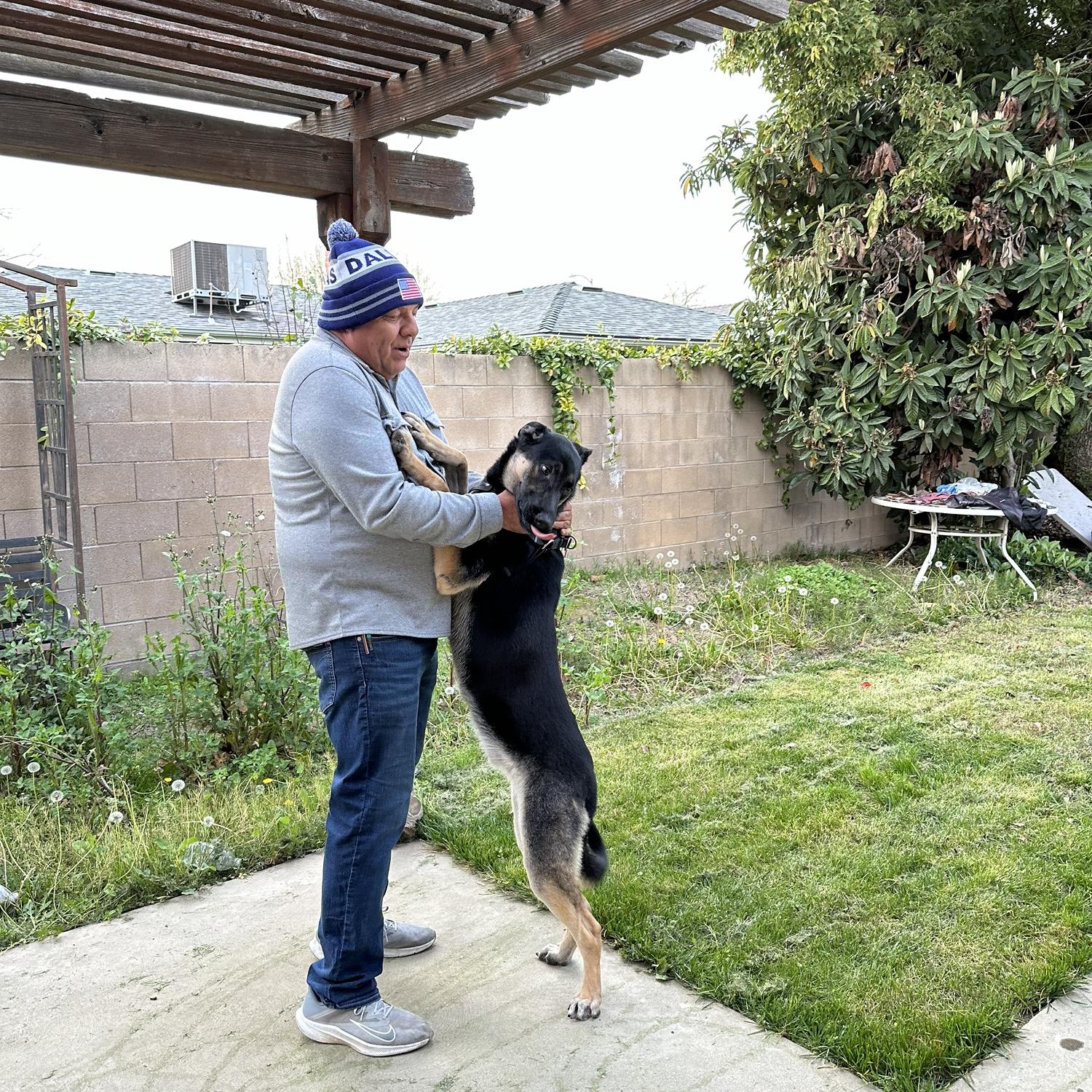 With Roscoe!!
