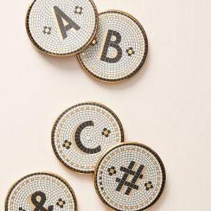 Tiled Margot Monogram Coaster (Z)