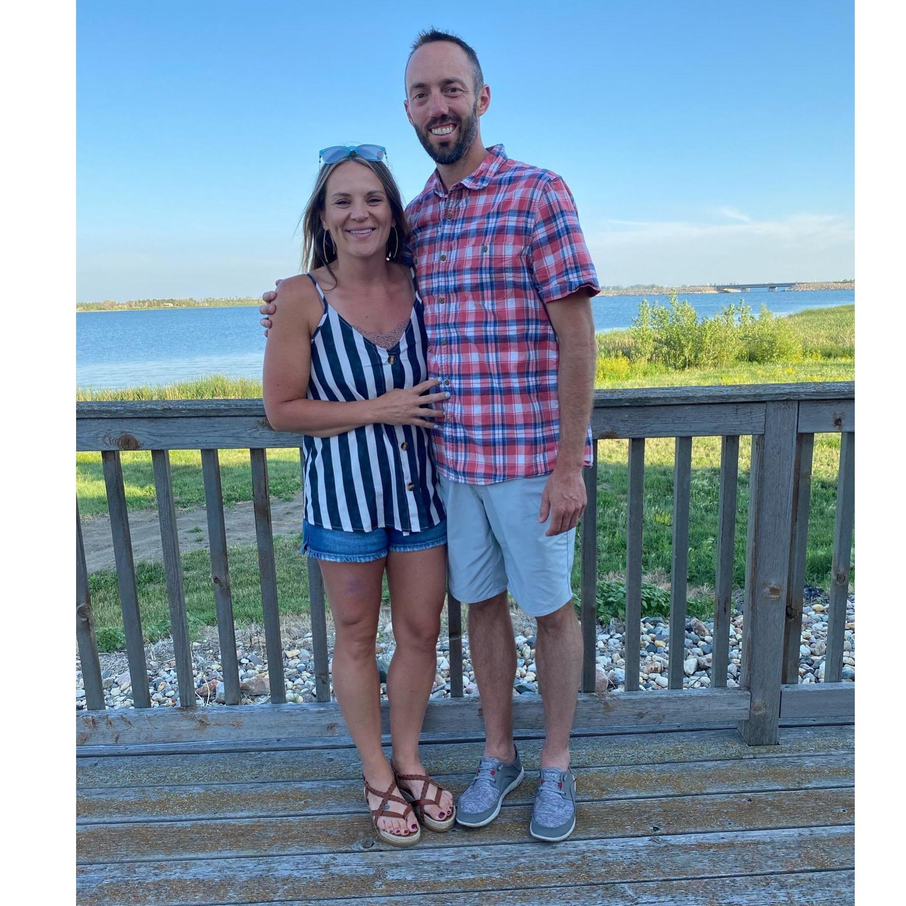 Celebrating 4th of July (2021) with Amber's family at Devils Lake, ND