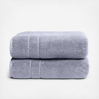 Super-Plush Turkish Cotton Bath Towel, Set of 2