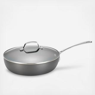 Genesis Hard Anodized Nonstick Covered Deep Skillet