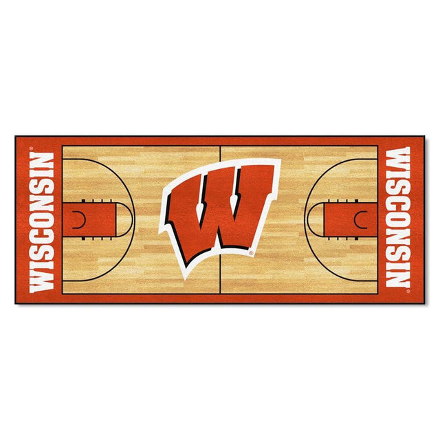 FANMATS NCAA Unisex-Adult Basketball Court Runner Rug - 30in. x 72in.