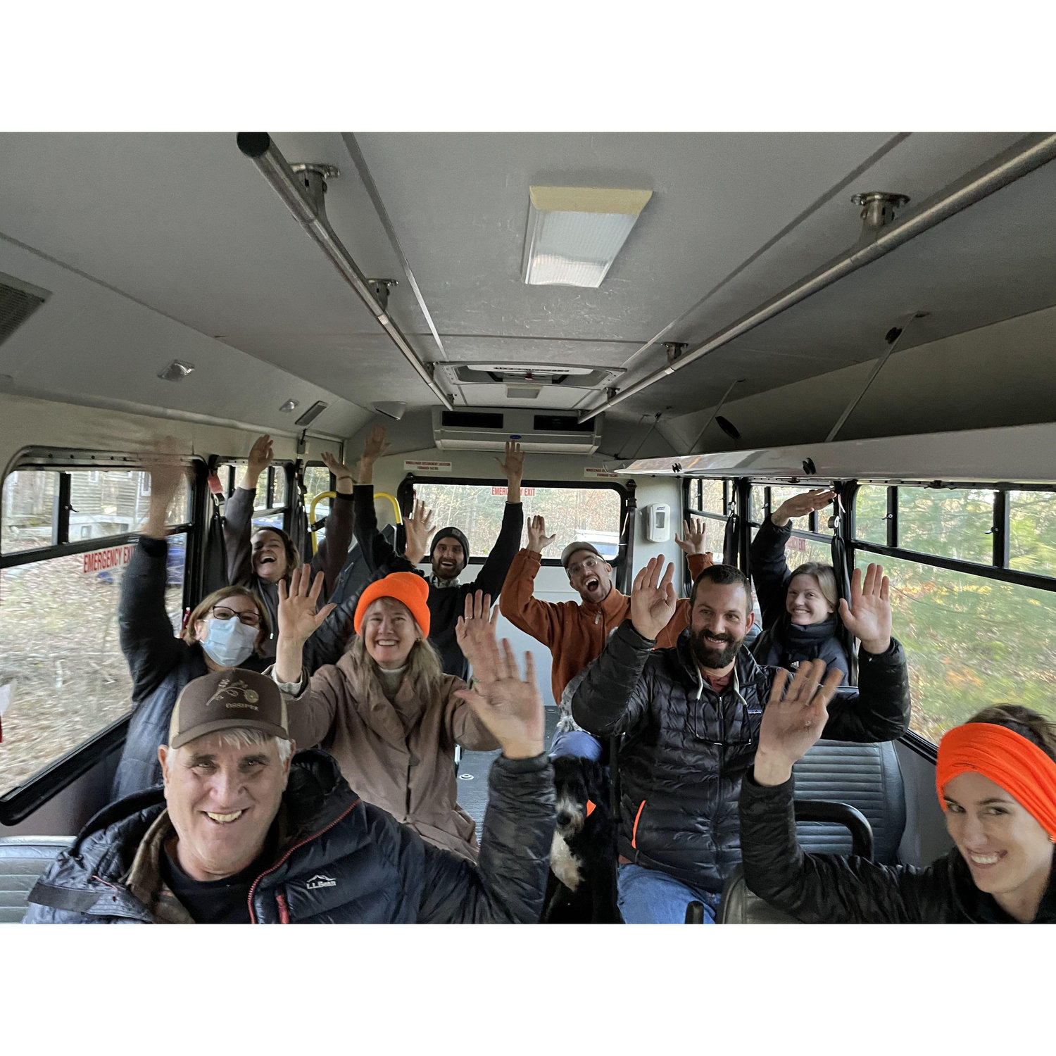 Thanksgiving field trip with Alana's family in her uncle's new bus