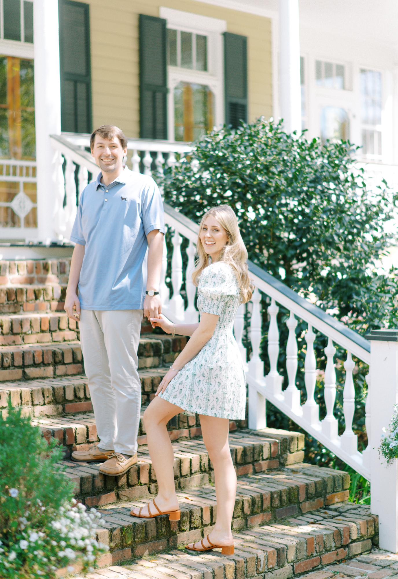 My childhood pediatrician lives in the Old Village, Mt. Pleasant and saw us taking pictures - he invited us to take a few in his garden and on the front porch!