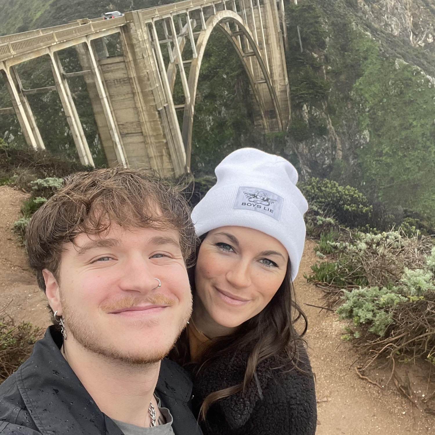Kevin found out Bixby Canyon Bridge isn't just the name of a Death Cab song - on our way to Big Sur (2022).