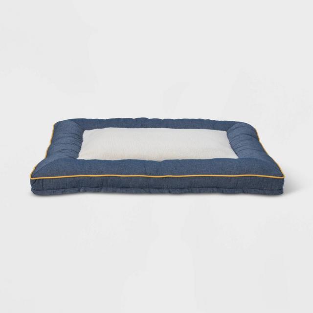 Chambray Denim Mattress Dog Beds - XL - Boots & Barkley™