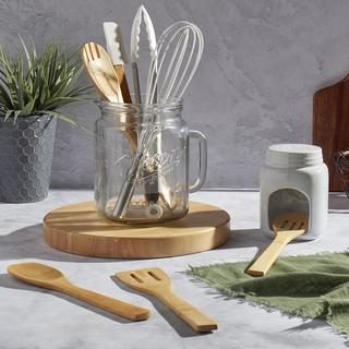 9-Piece Kitchen Utensil & Crock Collection Set, Including Spoon Rest