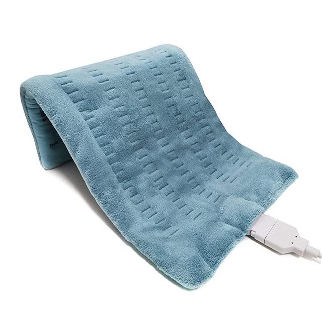 Weighted Heating Pad Fast Heated Technology for Back/Waist/Abdomen/Shoulder/Neck Pain and Cramps Relief - Moist and Dry Heat Therapy with Auto-Off Hot Heated Pad by GOQOTOMO (12 * 24", Green)
