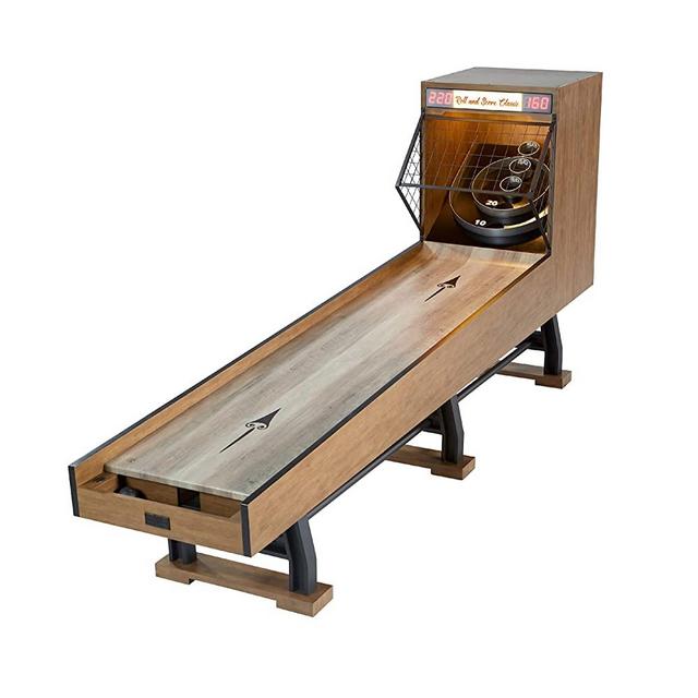 BARRINGTON Roll and Score Game Set, 10’ - Vintage Games for Arcades, Fairs, Carnivals, Rec Rooms, Playrooms, Bars - Speedball Bowling Machine with LED Lights and Electronic Scorer - for Adults, Kids