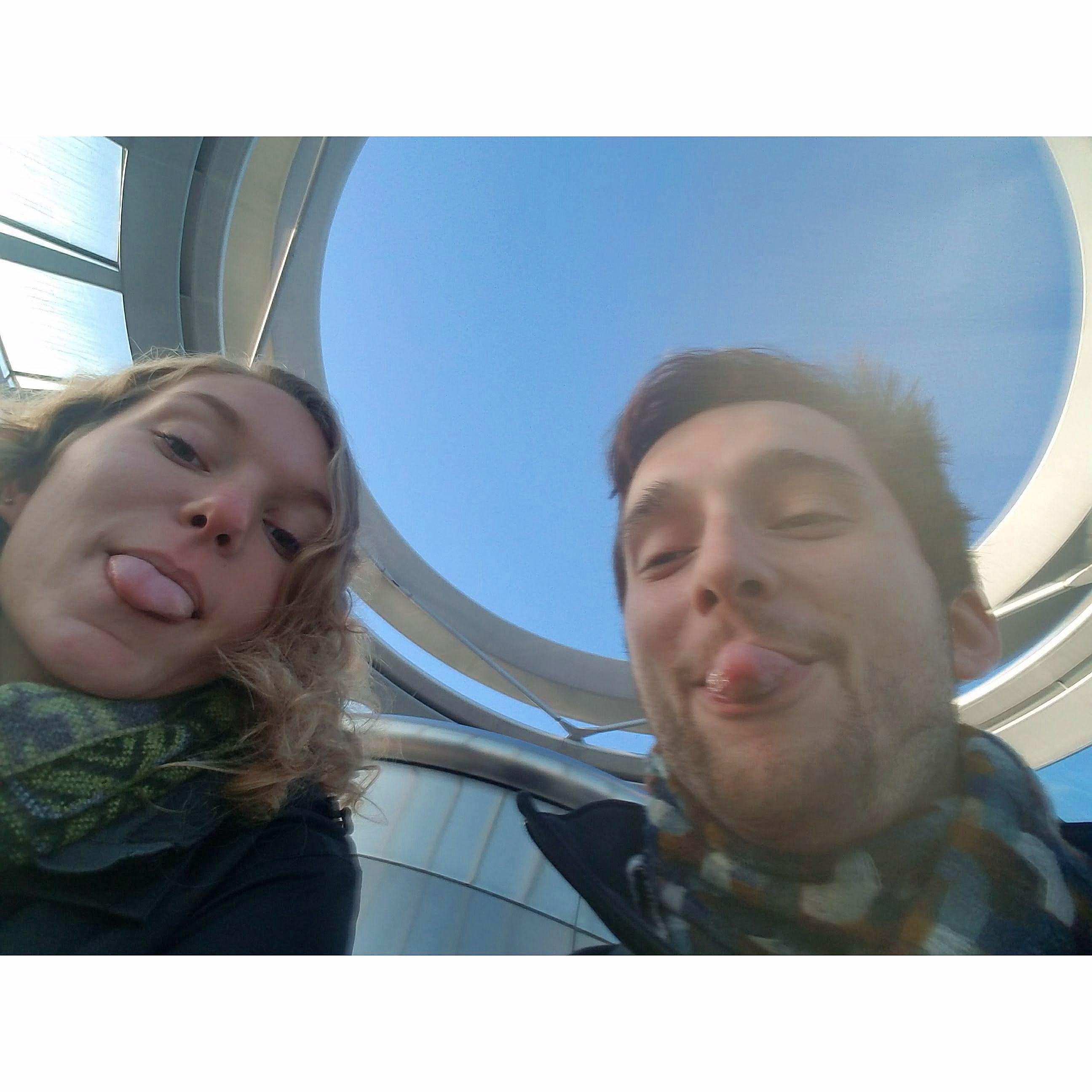The early days in Berlin - teaching him how to take a proper photo