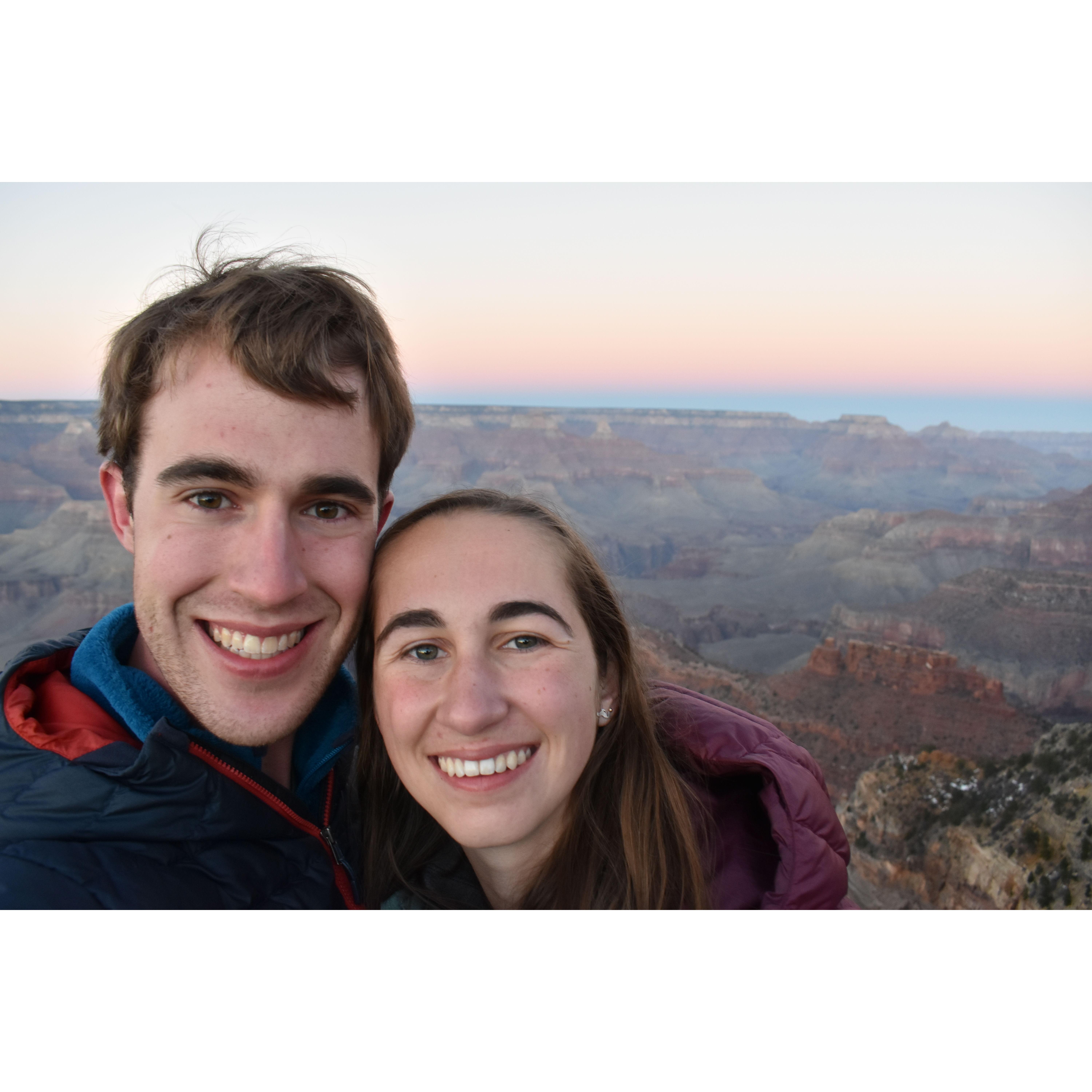 Grand Canyon! Phillip's "favorite hike" because Sarah chickened out