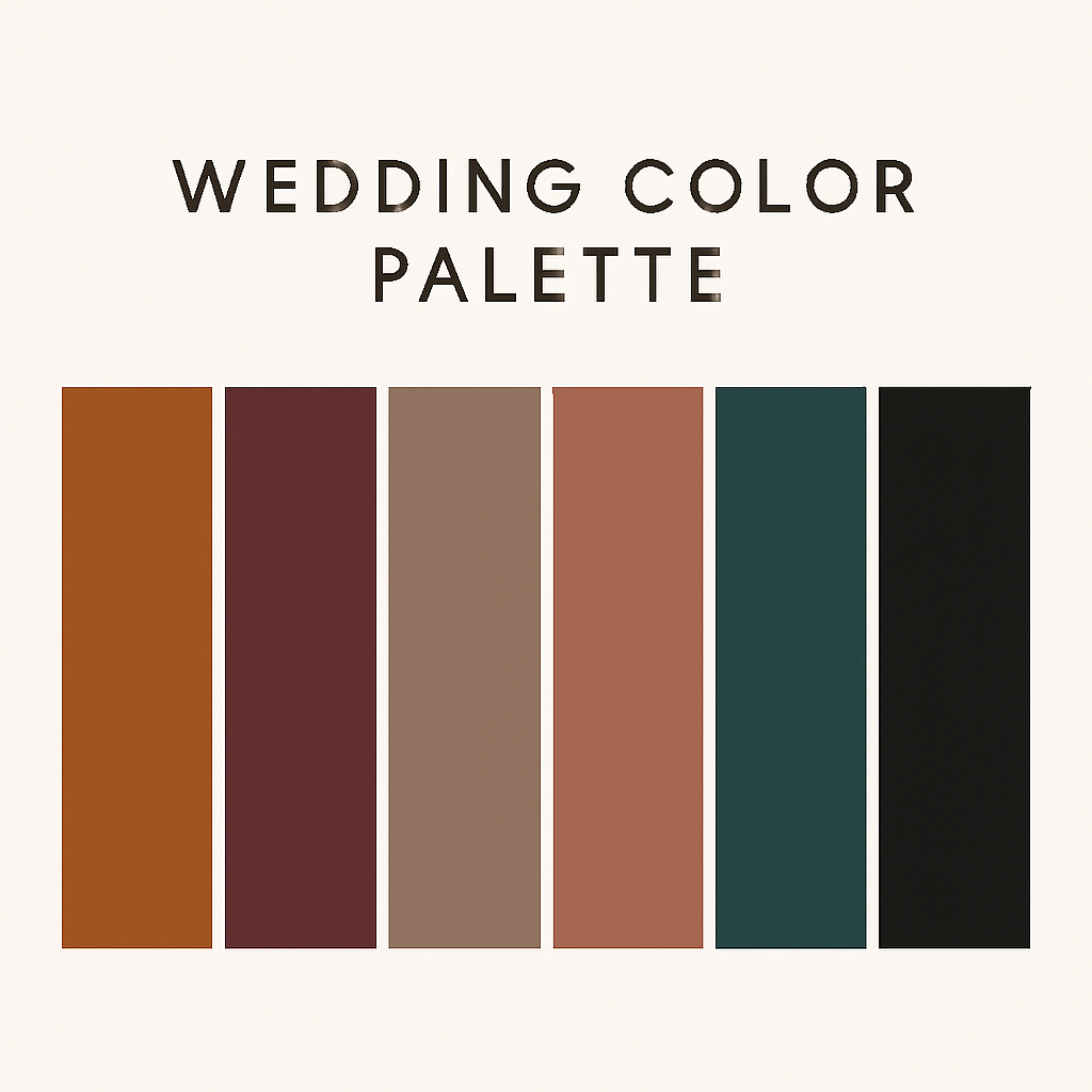 We ask that you please wear colors in this color palette or something similar! (just please, no white)