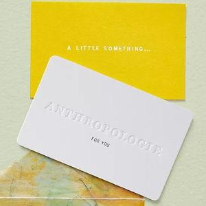 Anthropologie Gift Card