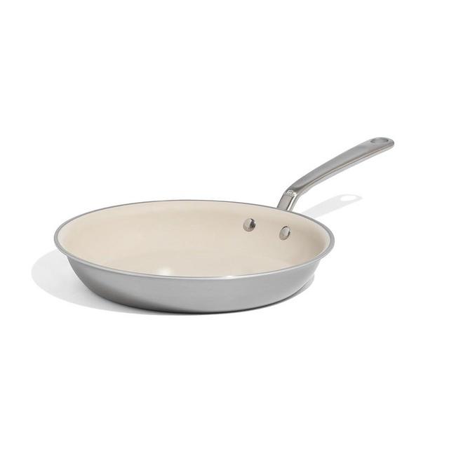 Made In Cookware - 10" CeramiClad Non Stick Frying Pan (Stainless Handle) - 5-Ply Stainless Clad with Stay-Cool Handle - Professional Cookware