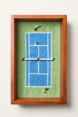Smathers & Branson Needlepoint Wooden Trinket Tray