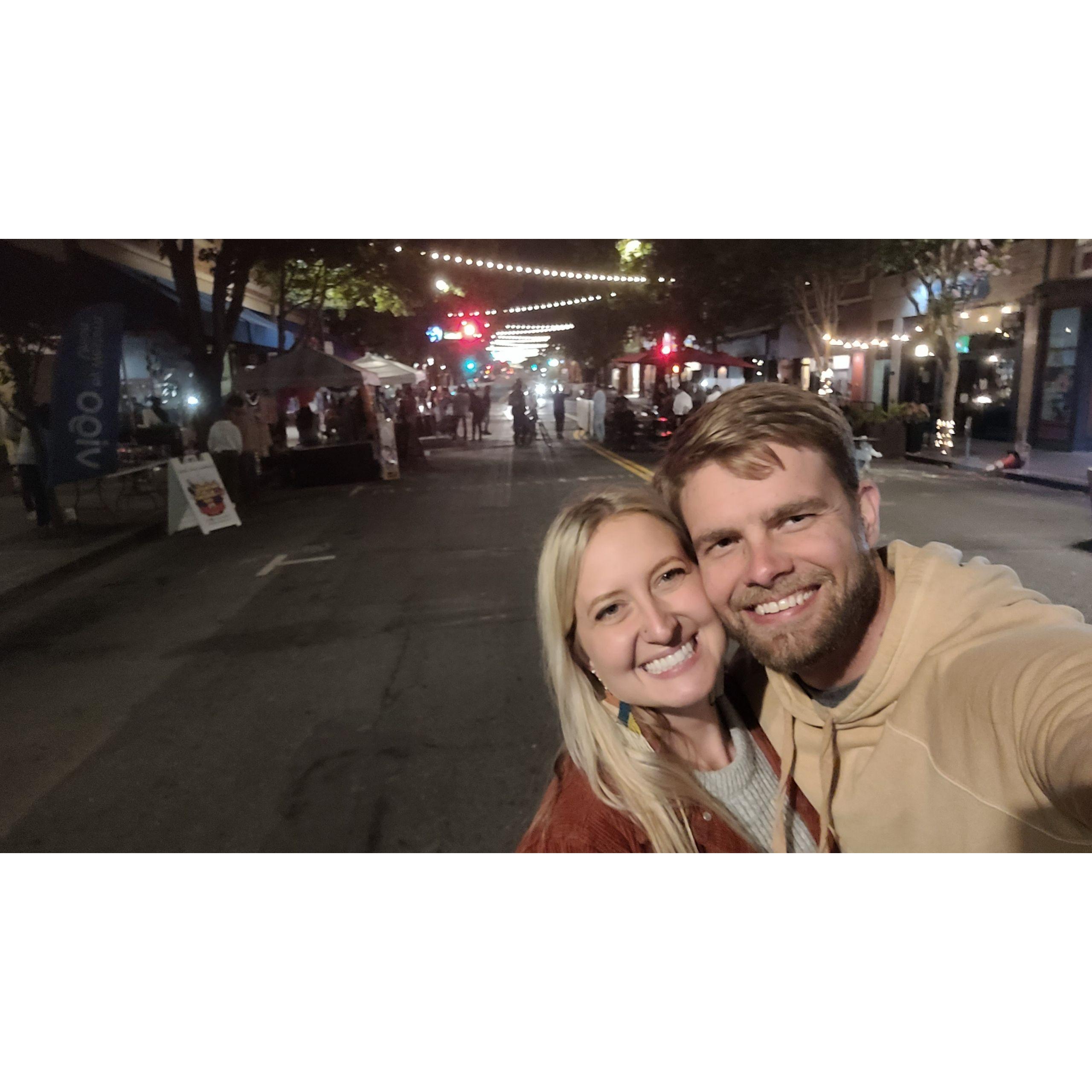 A favorite place of ours--San Rafael, California--where we lived for the last six years together.