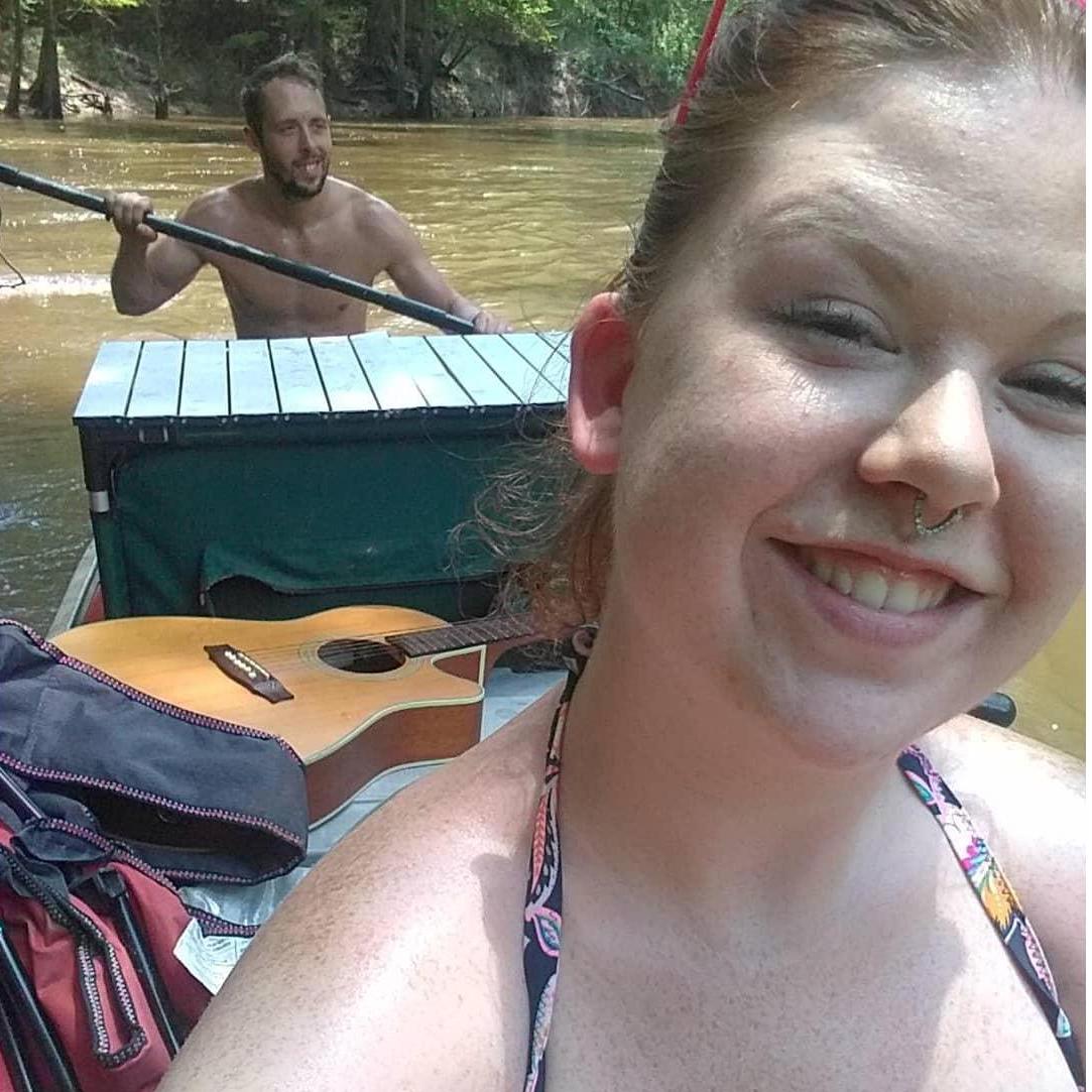 Our first creek trip as an official couple.