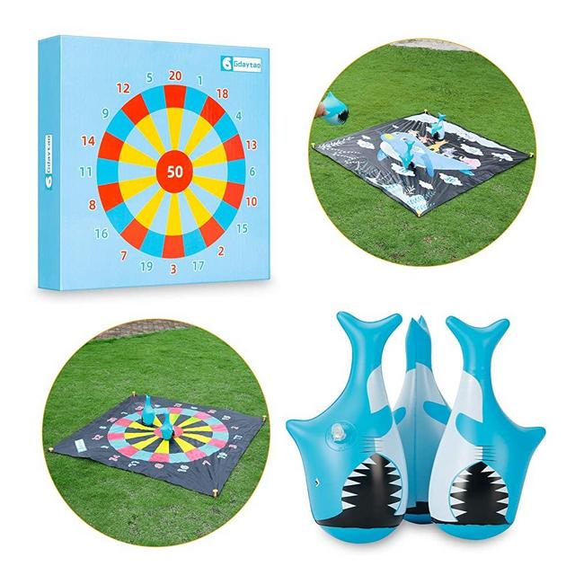 Outdoor Games for Kids and Family, Flarts Lawn Dart Games-Giant Yard Toys with 3 Tumbler Darts, Fun Outside Sports Activities for Backyard Camping Beach Party, Best Gift Idea for Boys Girls Teens