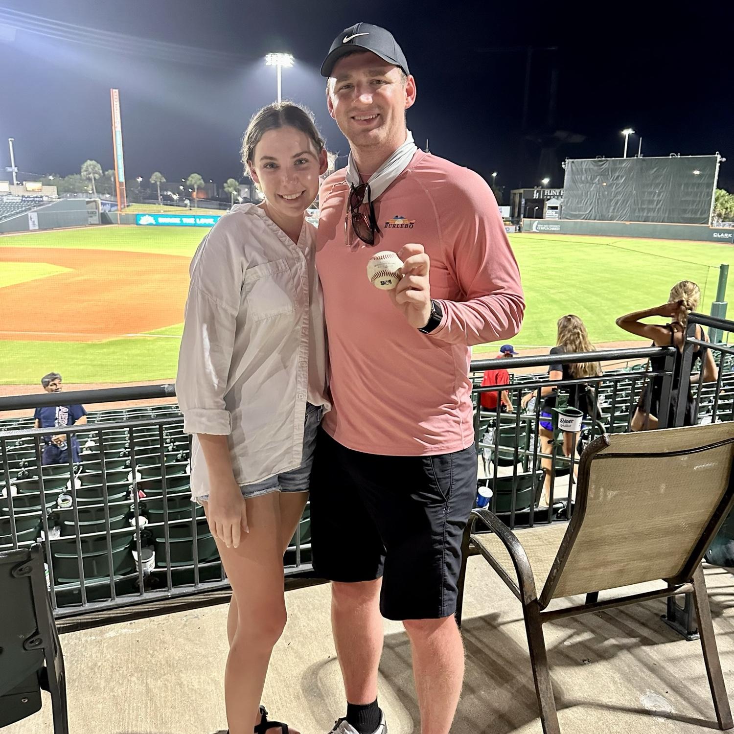 Took a trip to the beach, and caught a foul ball at a Hooks game!