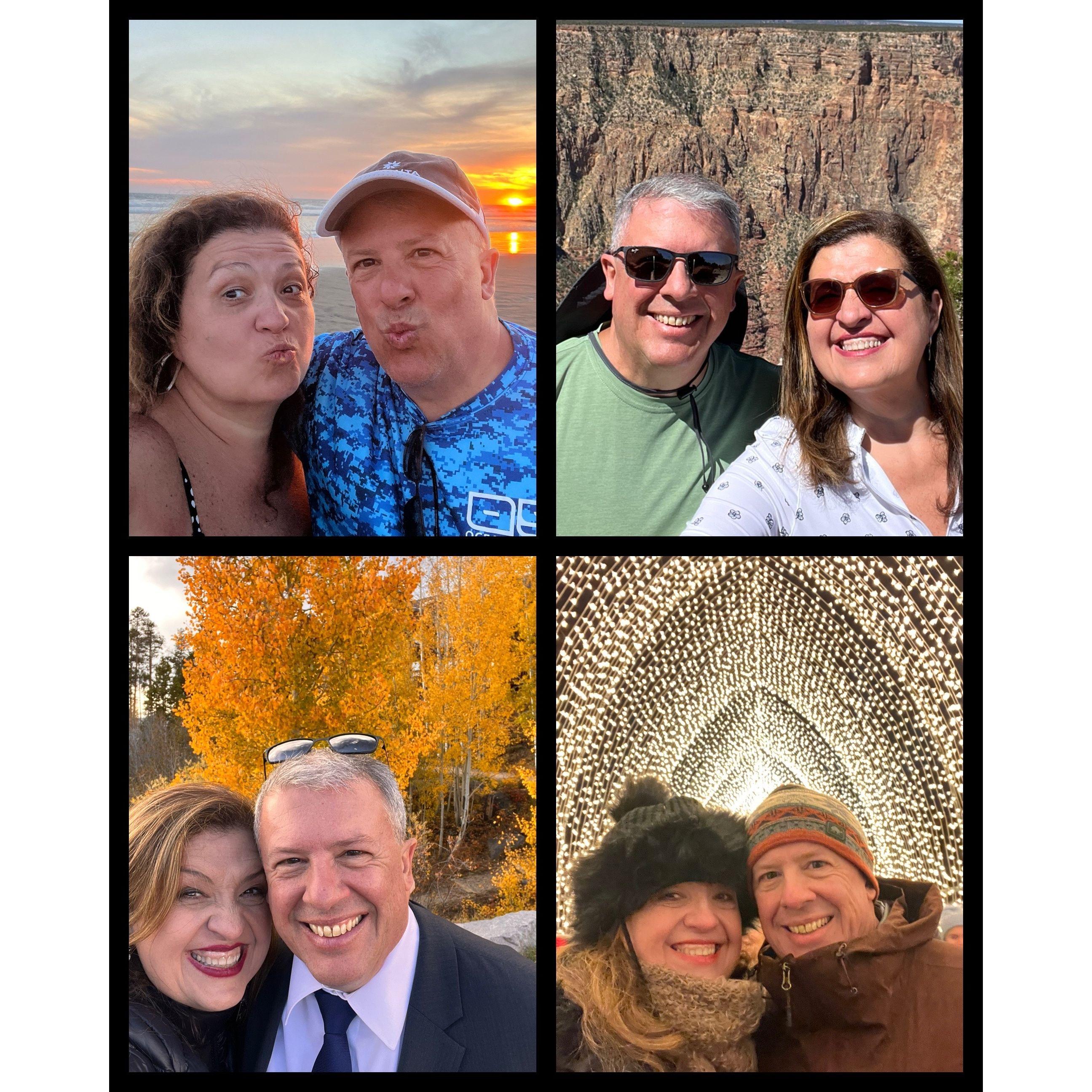 Seventh Year: Acapulco, Grand Canyon, Colorado and New Year Day at Chicago Botanical Garden.