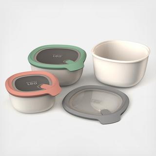 Leo  To-Go 3-Piece Bowl Set with Lids