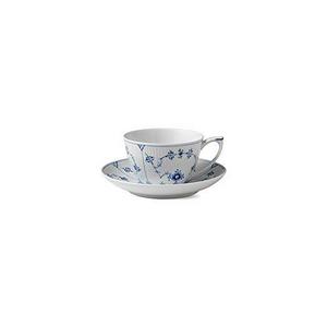 Royal Copenhagen Blue Fluted Plain 9.47 oz. Tea Cup and Saucer