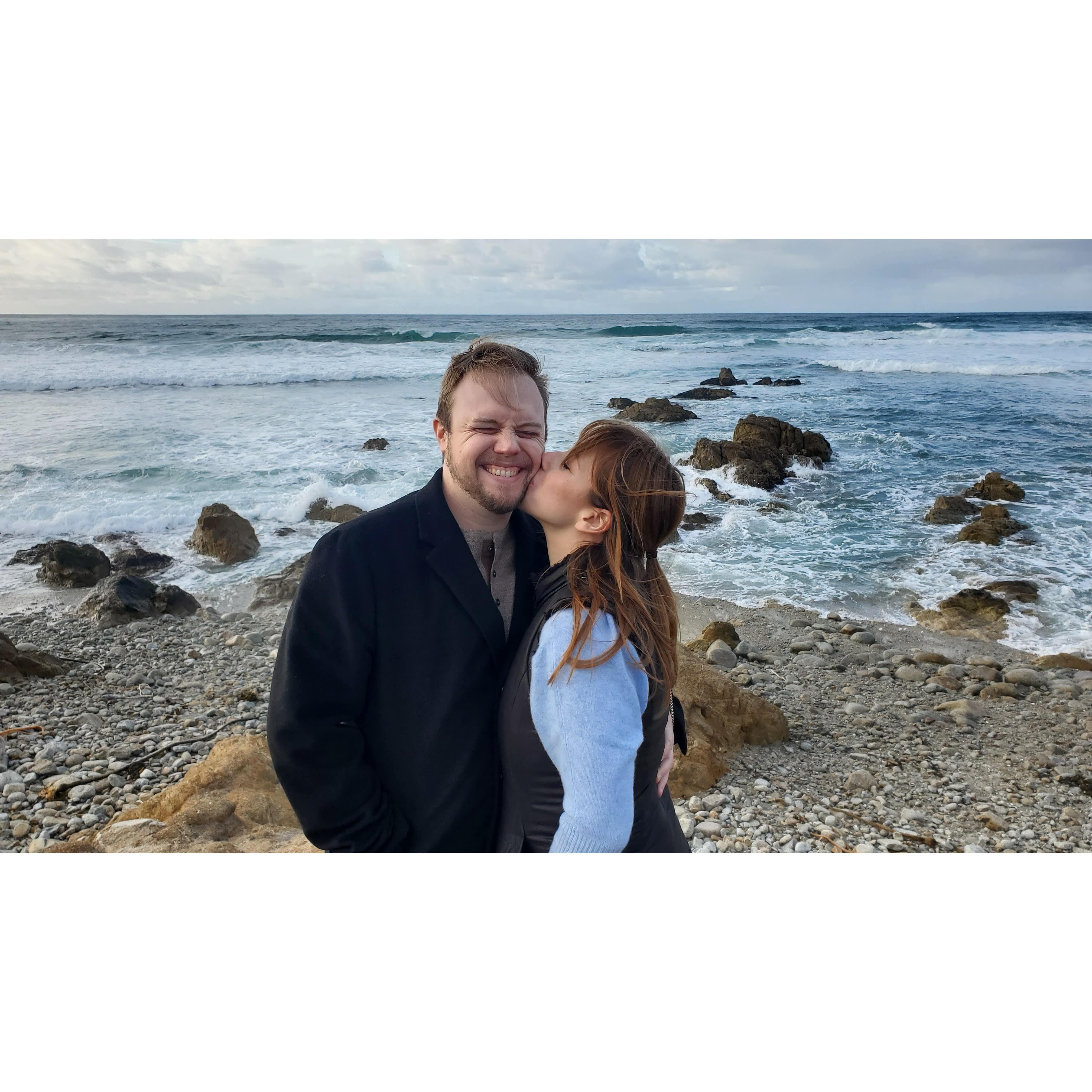 Out for Danielle's mom's birthday in Carmel, CA.