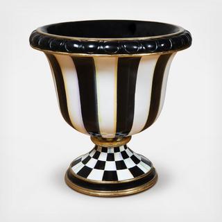 Courtly Check Pedestal Stripe Urn