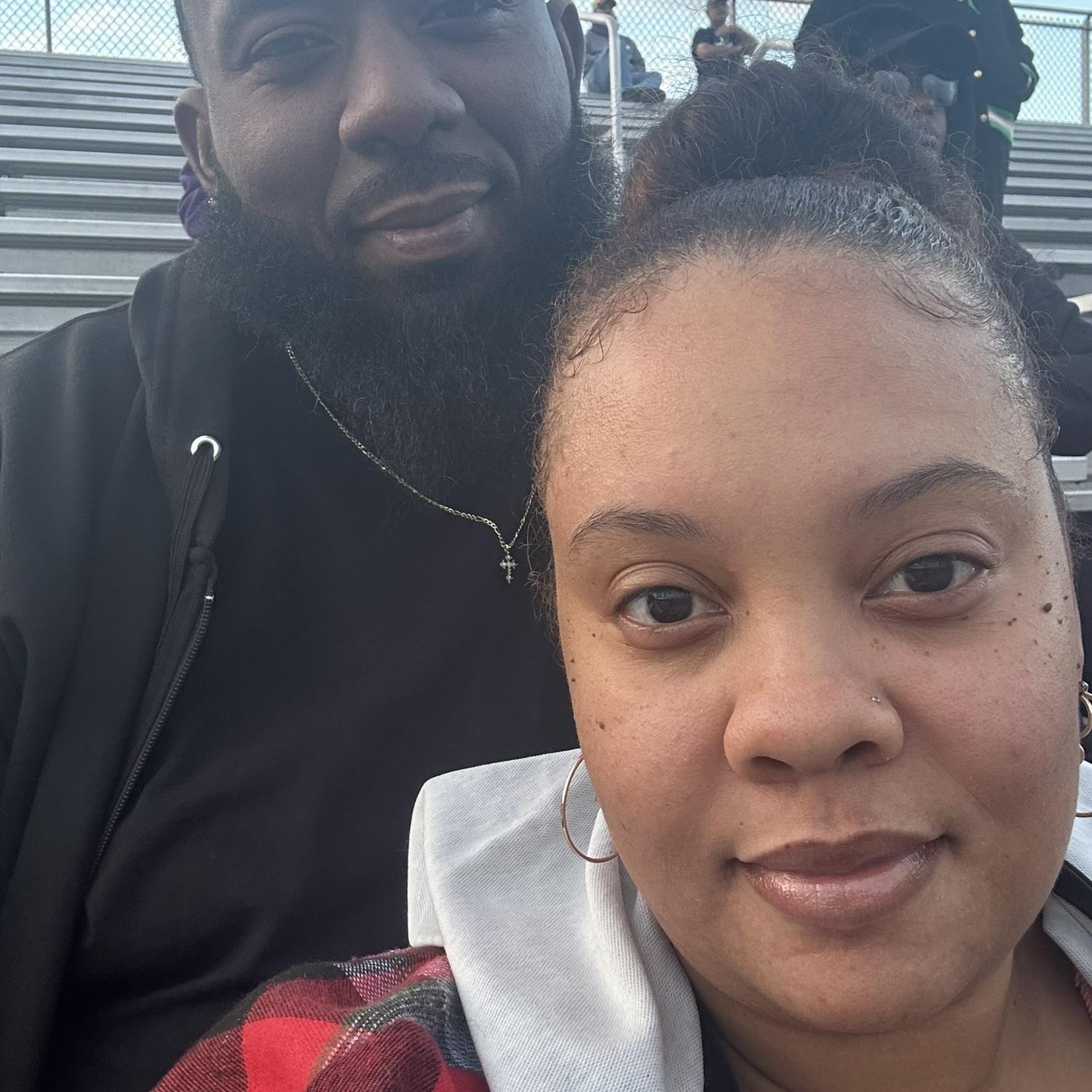 Our daughter’s football game! # CheerParents