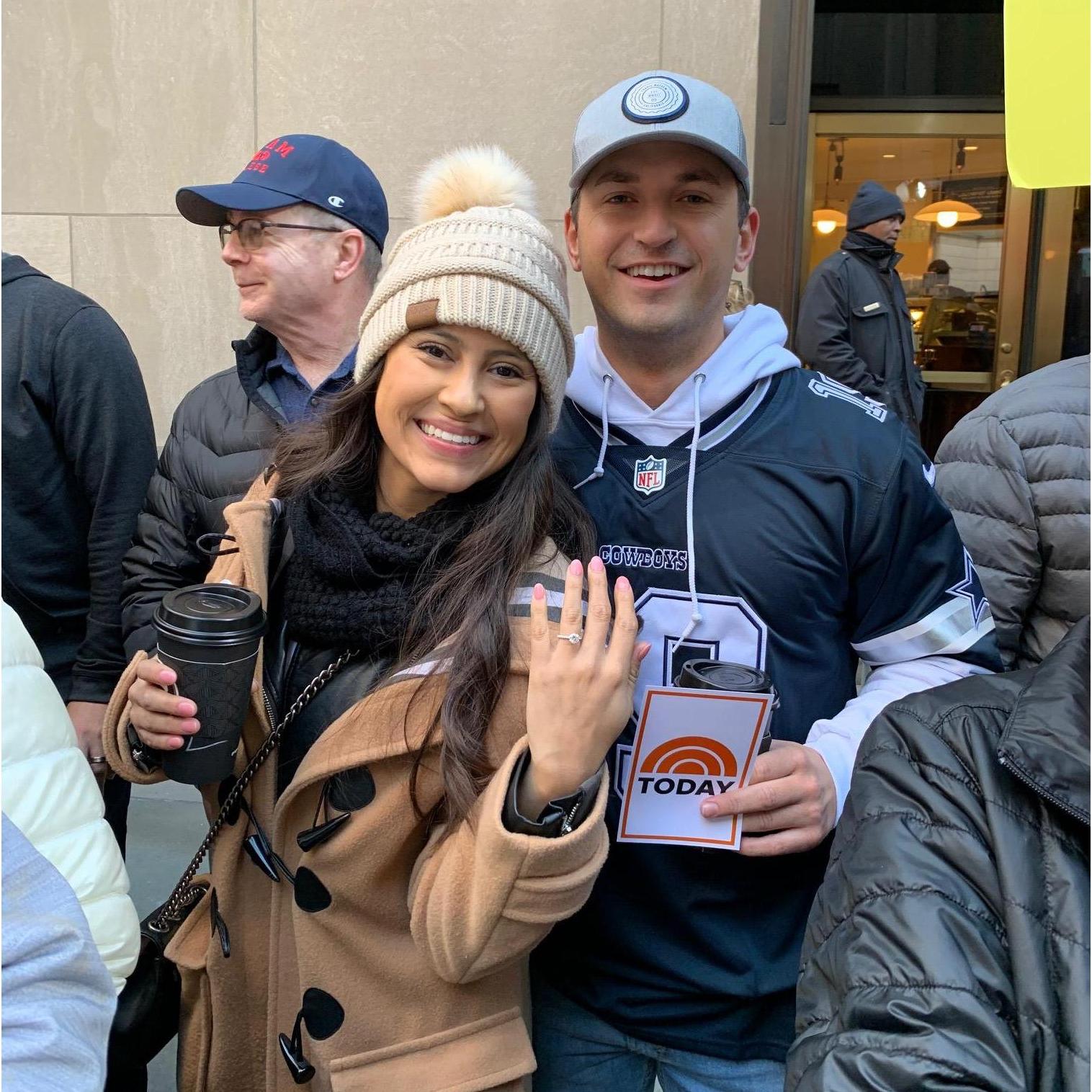Trying to get on the TODAY show the day after the proposal!