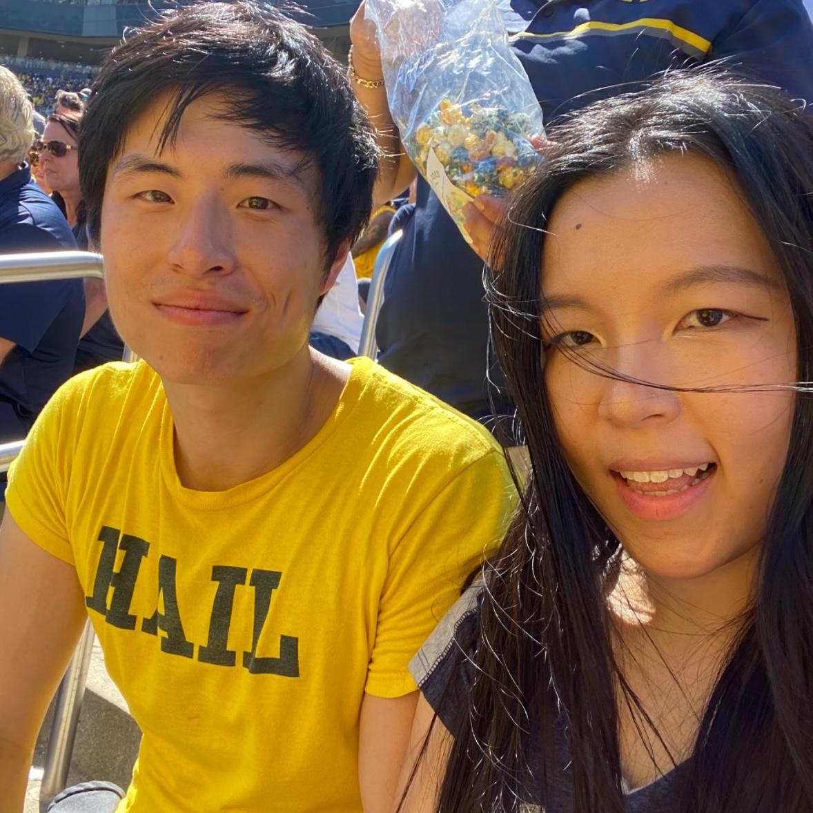 At a game