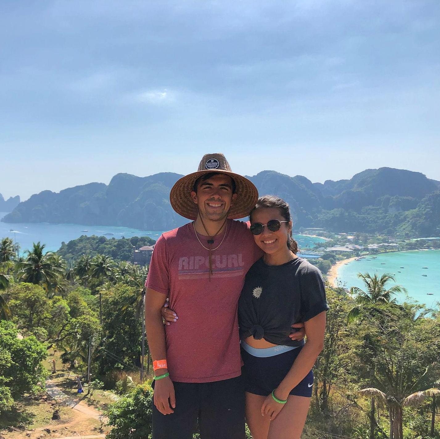 first time together in ko phi phi, thailand - jan 2020
