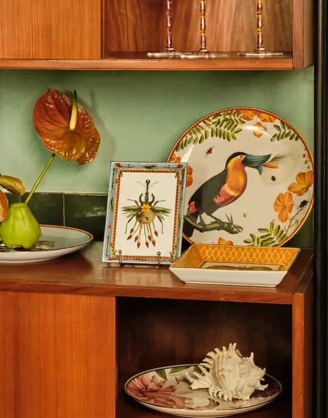 Trinket Tray Leafbug Light Blue