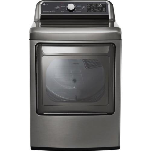 LG EasyLoad Smart Wi-Fi Enabled 7.3-cu ft Electric Dryer (Graphite Steel) ENERGY STAR at Lowes.com