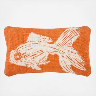 Goldfish Grain Sack Pillow