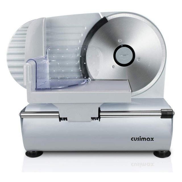 Cusimax 200W Electric Food Slicer with 7.5 Inch Blade Precision Food Slicers CMFS-200N