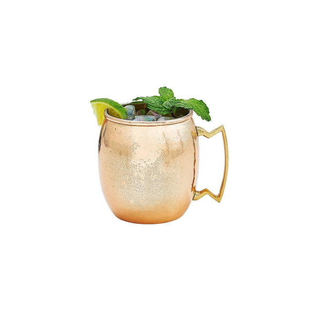 Set of 4 Modern Home Authentic 100% Solid Copper Moscow Mule Mug - Handmade in India