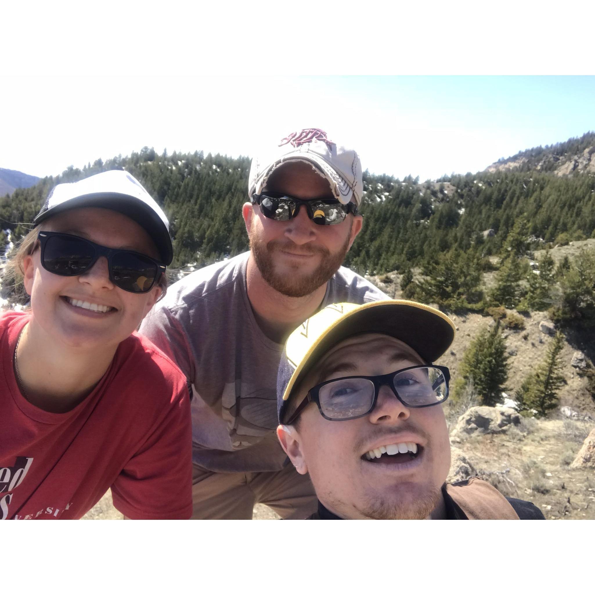 Our first backpacking trip with our best bud, Bud.