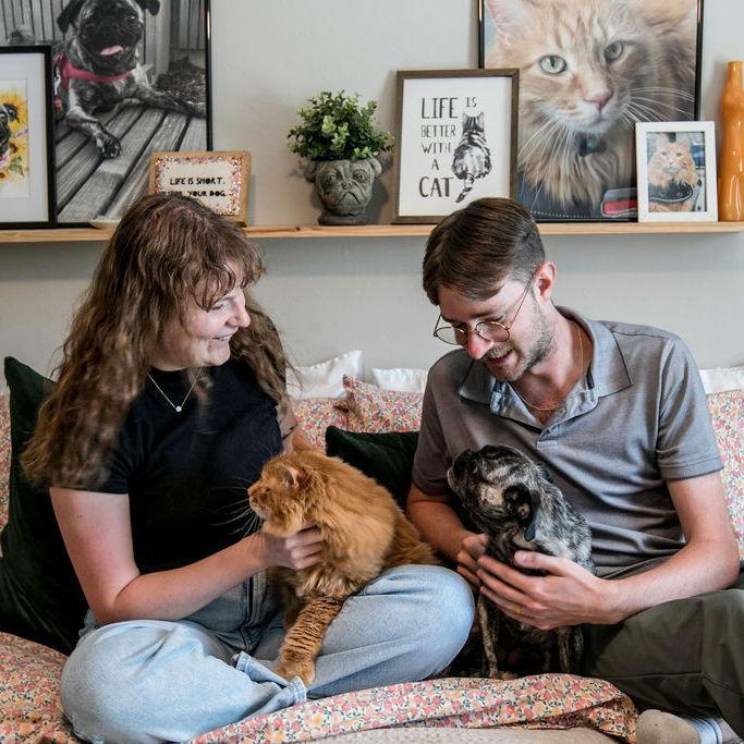 Amber and Christian with Angus and Eloise