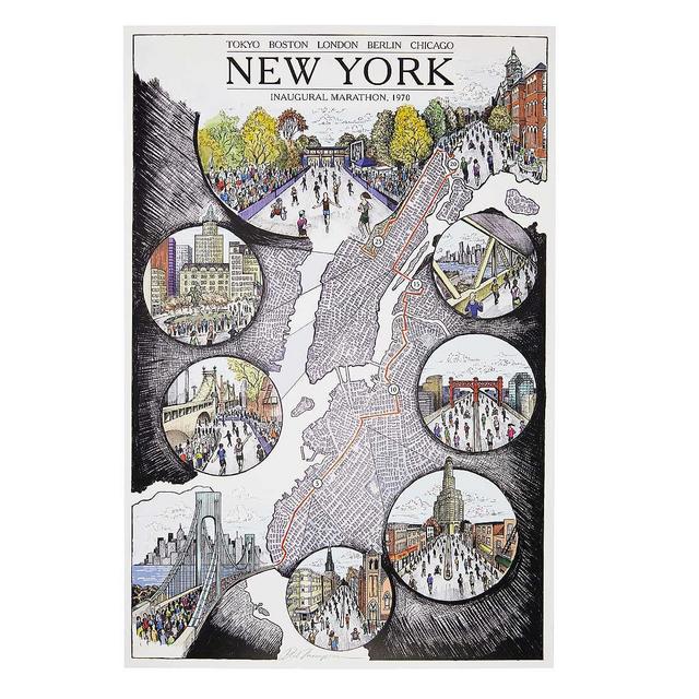 New York Marathon Map