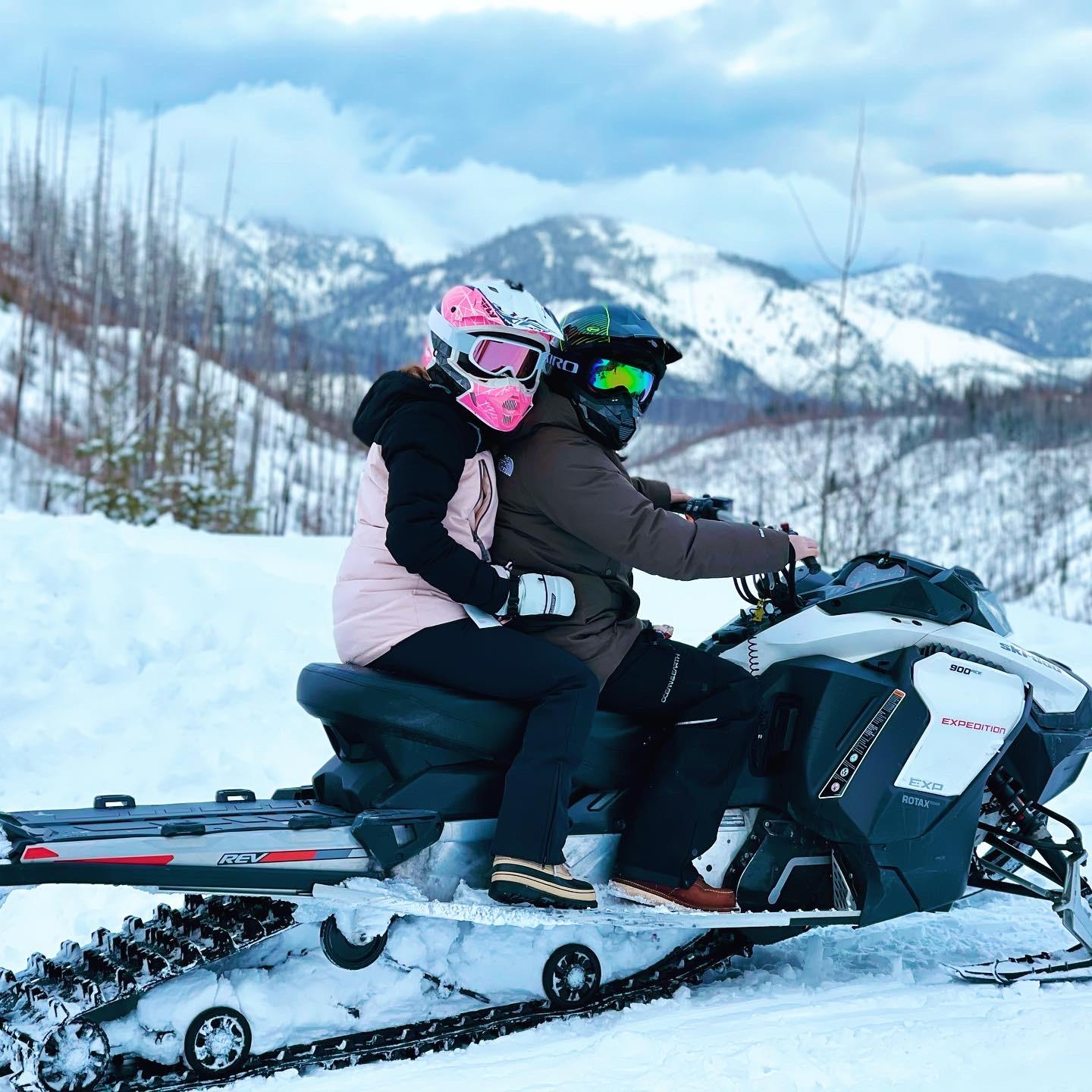 Snowmobiles in White Fish, MT