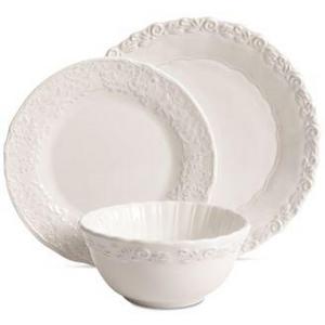 Gibson - Madeira White 12-Pc. Dinnerware Set, Service for 4