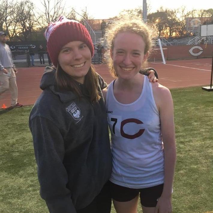 Jenny and Claire post 10k race